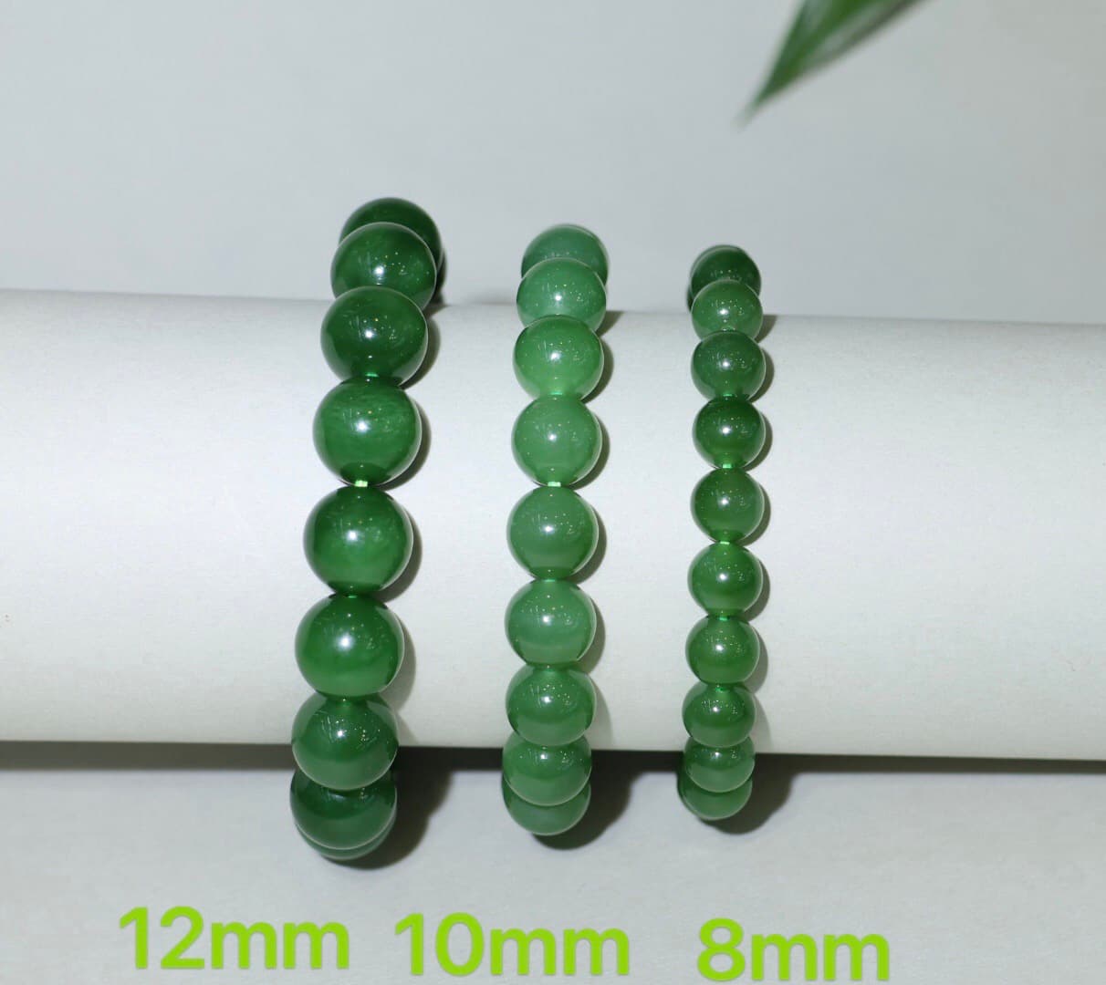 White Hetian Jade Beaded Bracelet - HT-HS-0013-6
