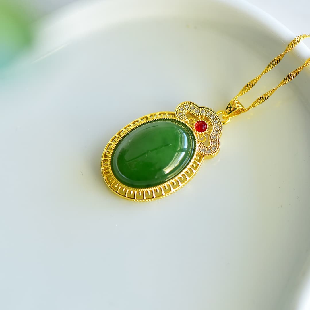 White Hetian Jade Pendant - HT-PD-0011-3