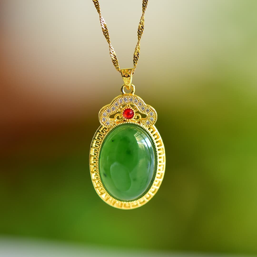 White Hetian Jade Pendant