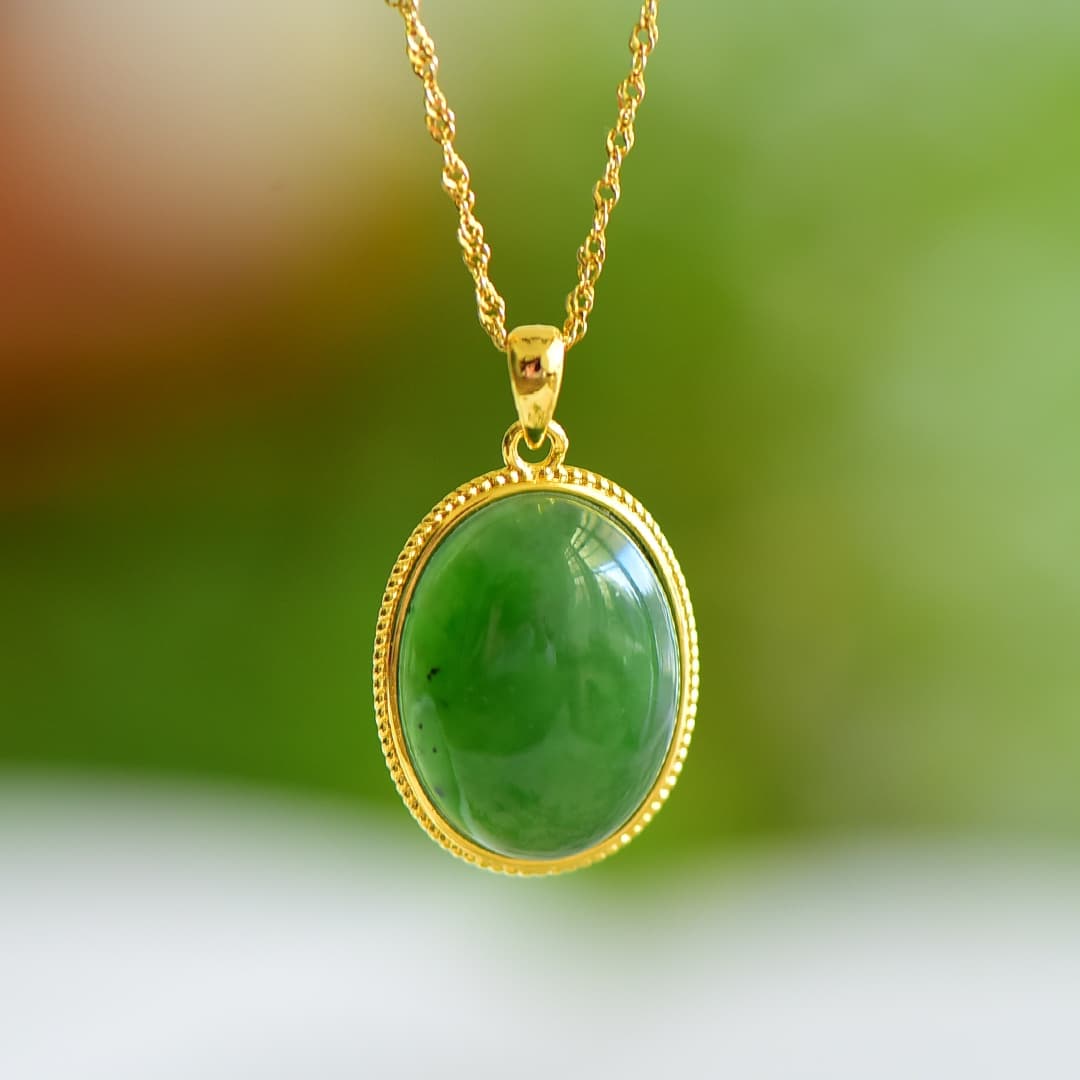 Sugar Brown Hetian Jade Pendant - HT-PD-0012-1