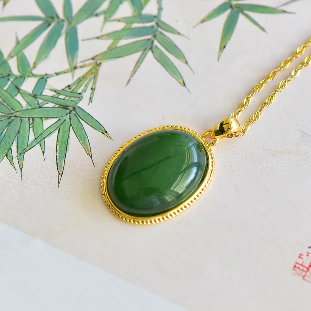 Sugar Brown Hetian Jade Pendant - HT-PD-0012-2