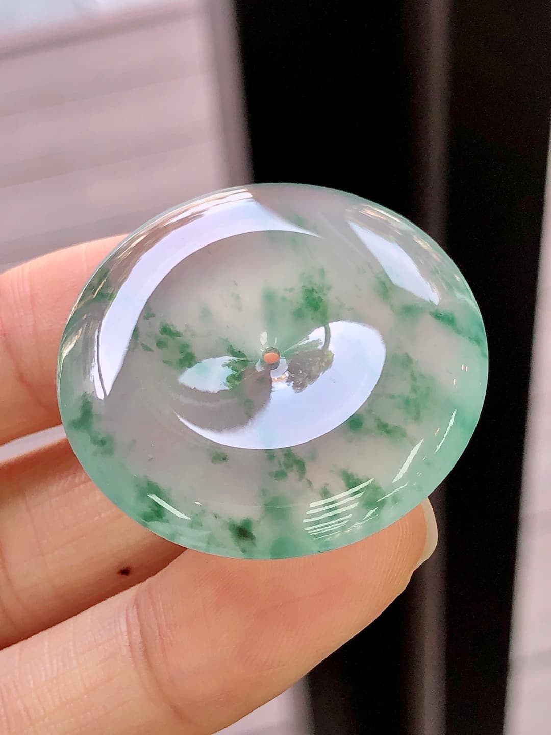 Icy Green Jadeite Pendant - JD-PD-0003-1