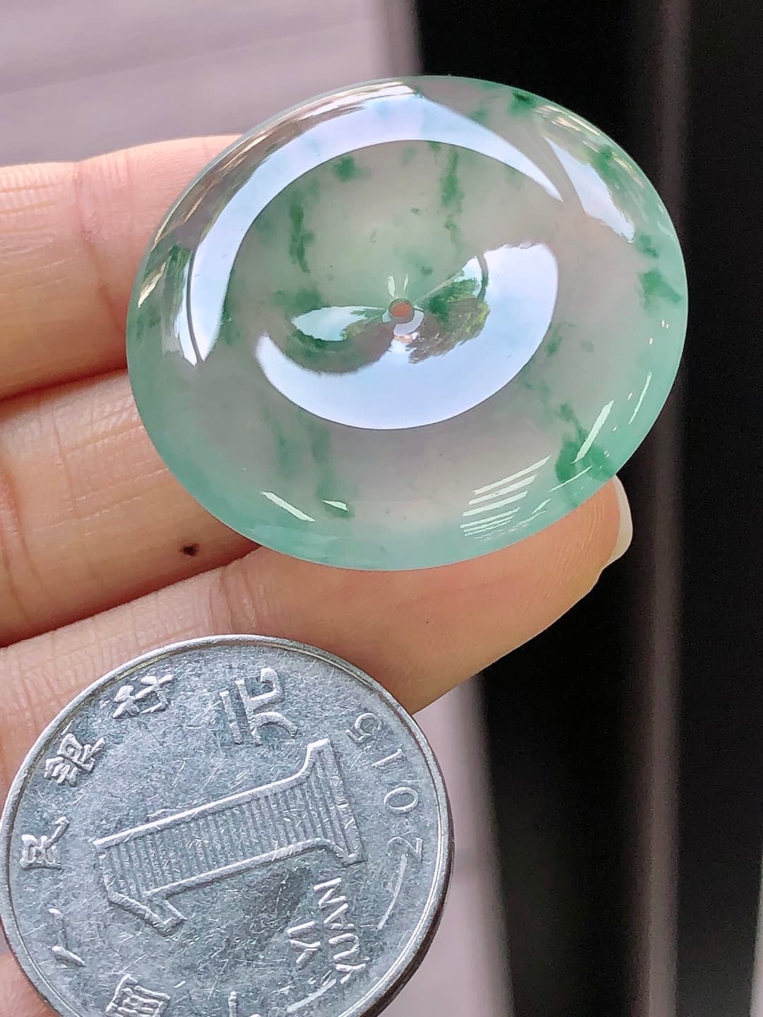 Icy Green Jadeite Pendant - JD-PD-0003-2