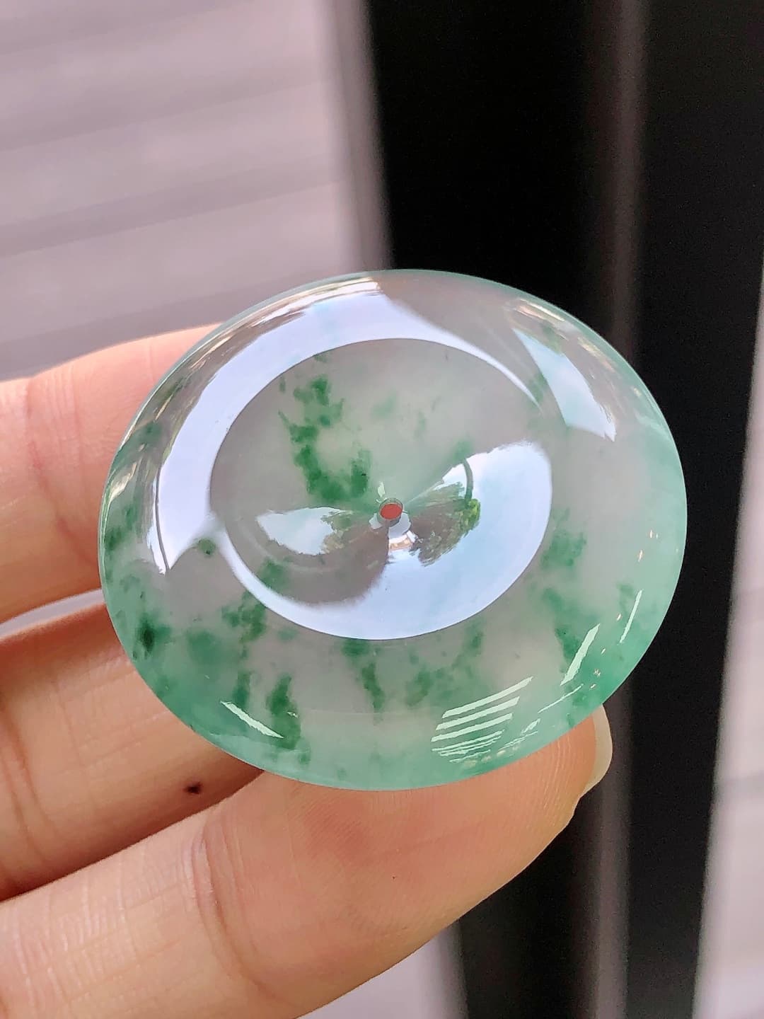 Icy Green Jadeite Pendant - JD-PD-0003-3