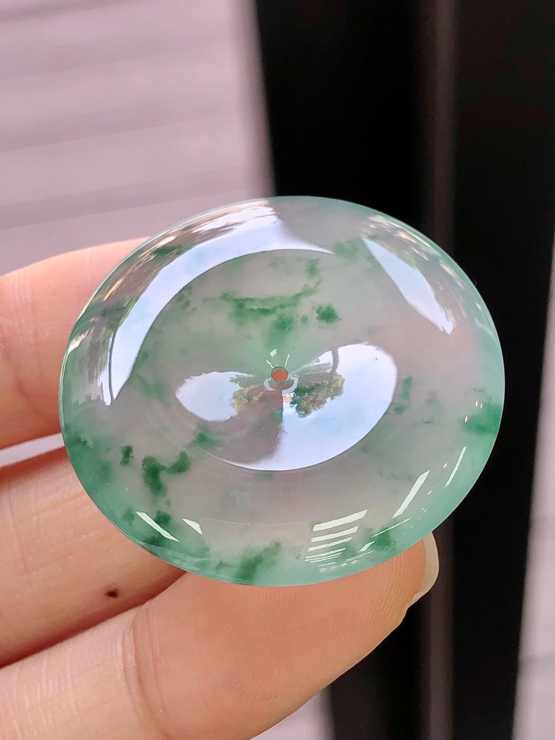Icy Green Jadeite Pendant - JD-PD-0003-5