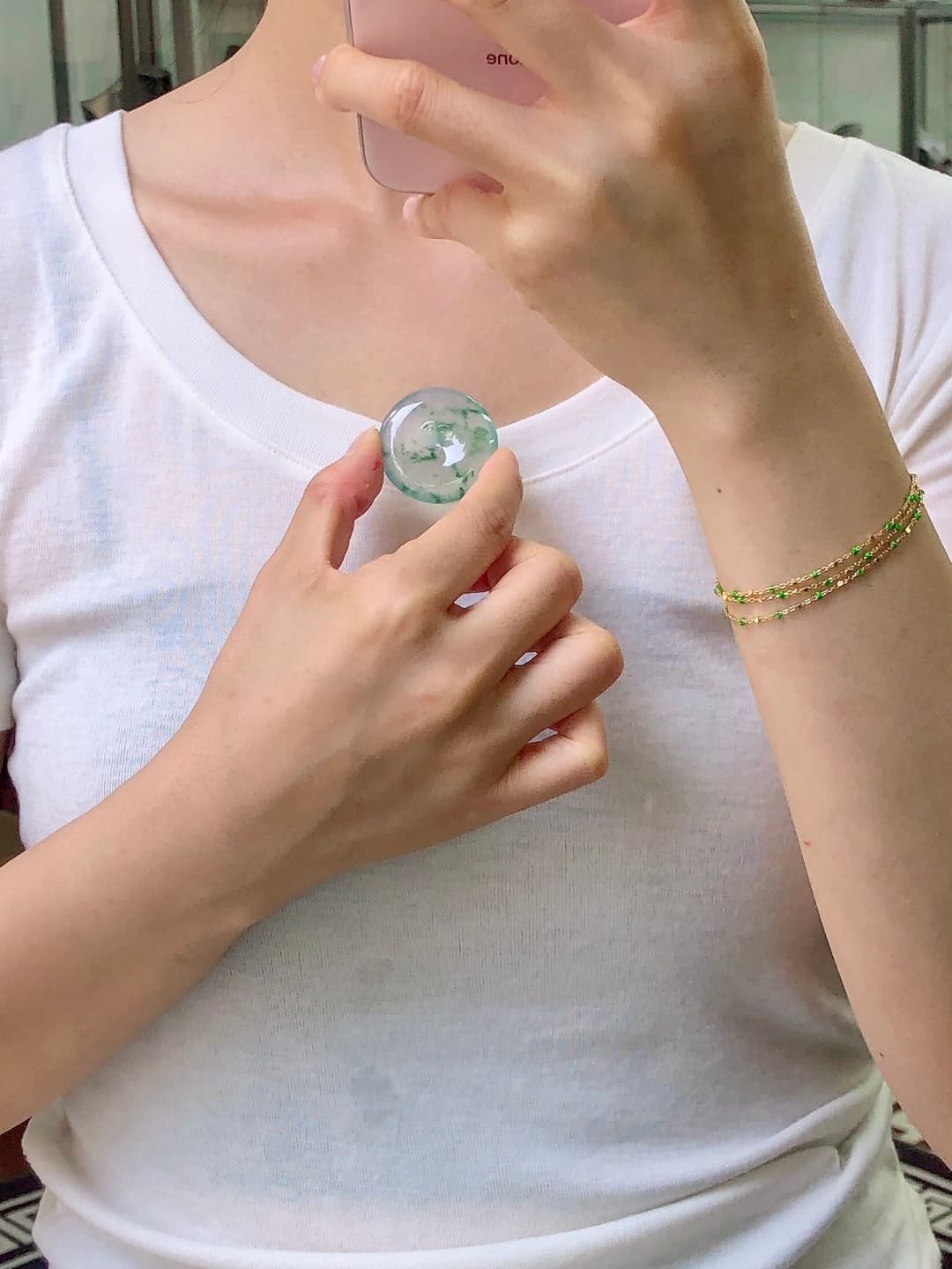 Icy Green Jadeite Pendant - JD-PD-0003-7