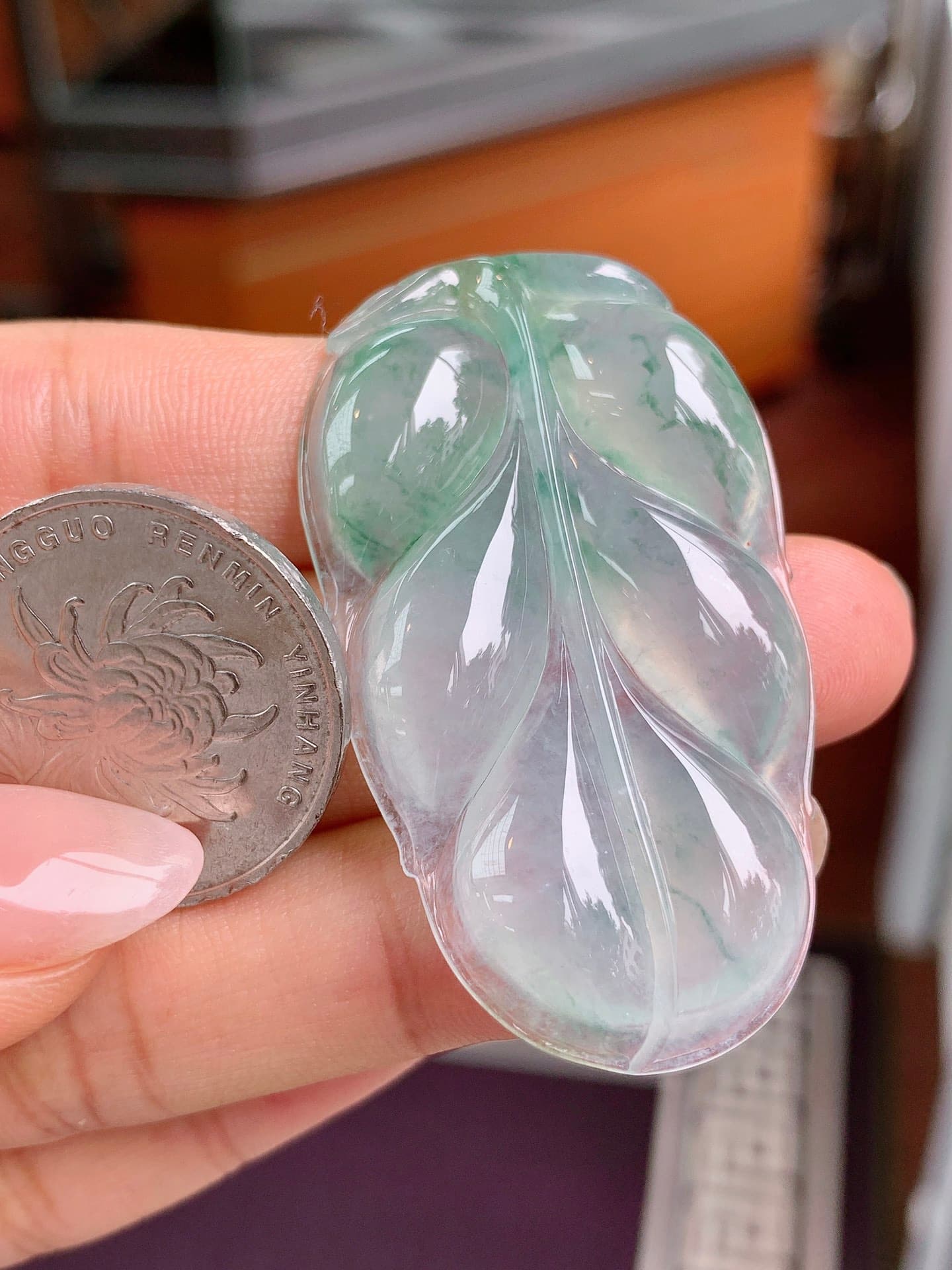 Lavender Jadeite Pendant - JD-PD-0004-3