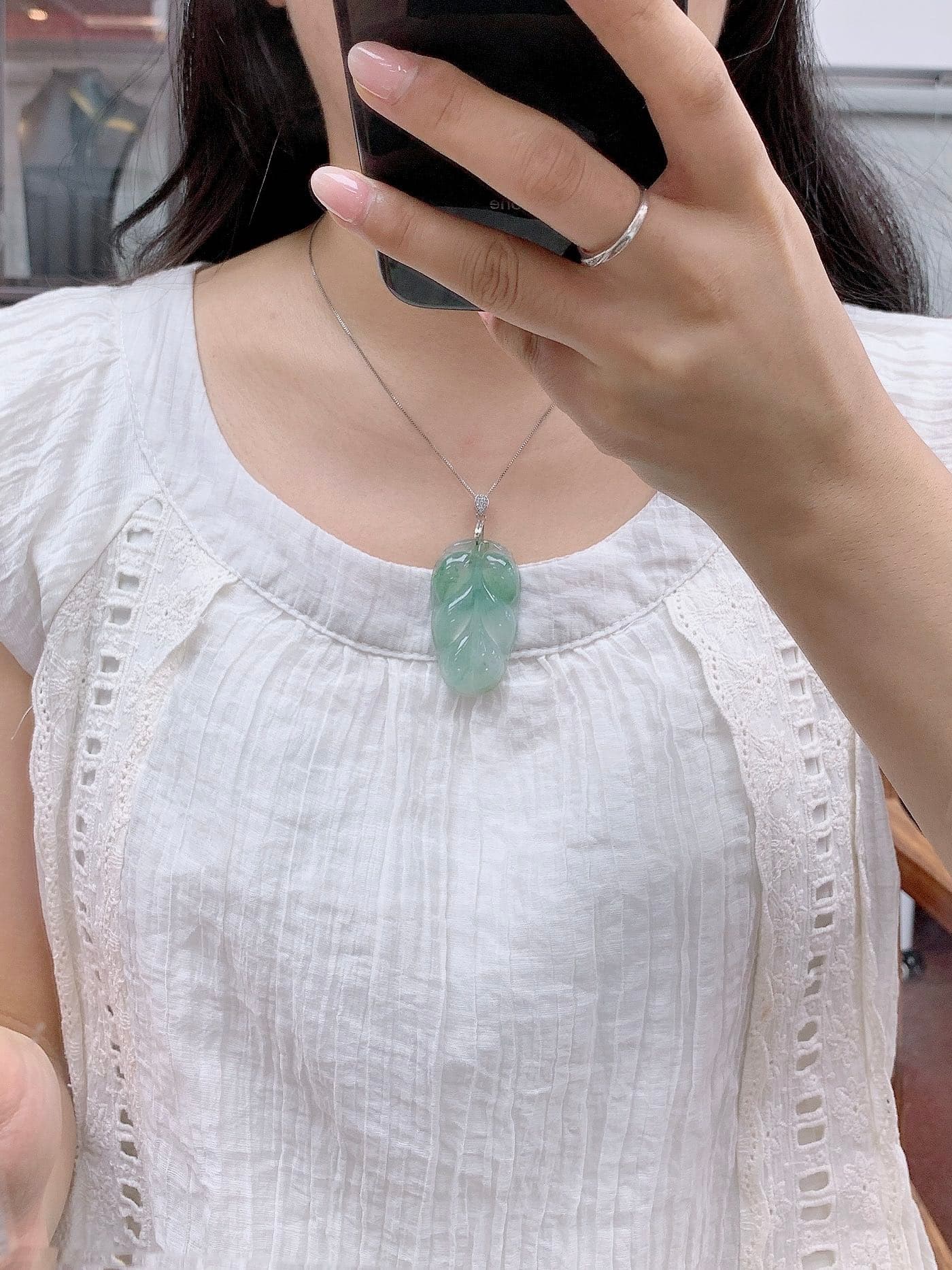 Lavender Jadeite Pendant - JD-PD-0004-5